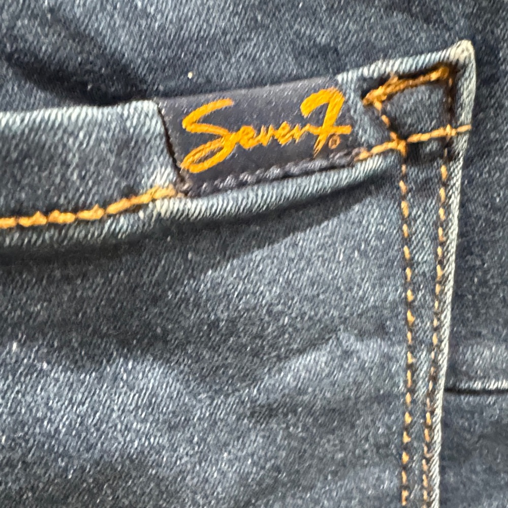 Seven7 High Rise Women's Jeans in Dark Blue - Picture 5 of 7